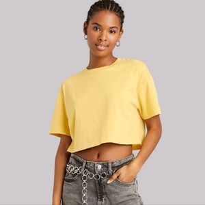 Short Sleeve Boxy Crop Top XXL